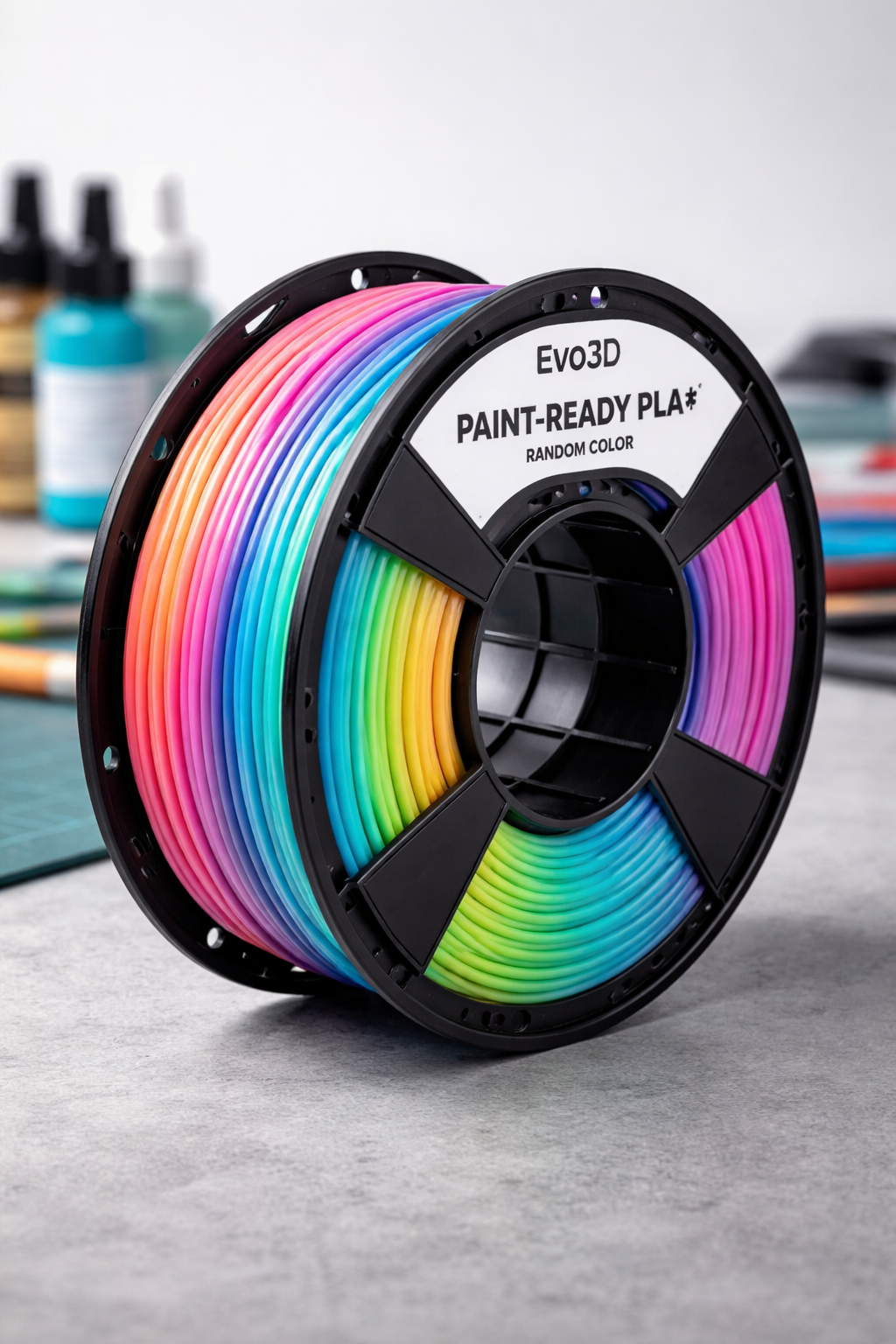 Paint ready and random colour pla plus filament