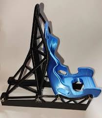 Racing car seat phone stand